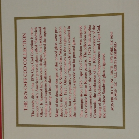 Avon New Vintage 1876 Cape Cod Collection Ruby Red Candy Dish, 6"W - Picture 7 of 7